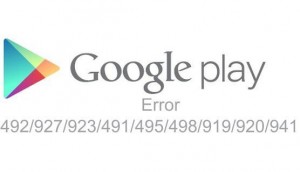 Solusi Google Play Store Error 492-927-923-491-495-498-919-920-941