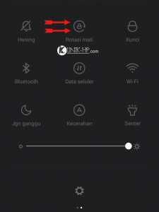 Rotasi Layar - Solusi Tidak Bisa Buka Pengaturan Kamera Xiaomi Mi3