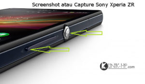 Cara Capture atau Screenshot Sony Xperia ZR Dengan Mudah