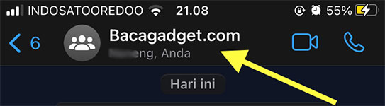 Nama Group WhatsApp iOS - Bacagadget.com