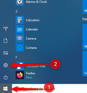 Windows 10 Settings