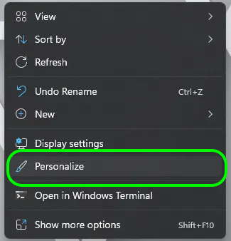 windows dark mode klik kanan